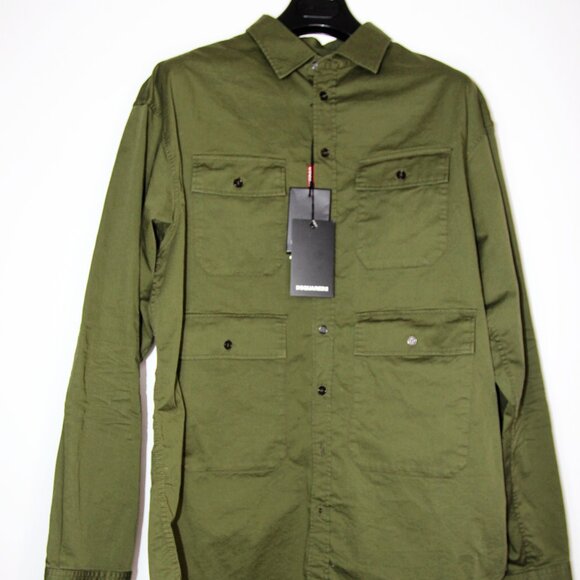 BNWT AW22 DSQUARED2 DROP SHOULDER SHIRT 50 - Picture 2 of 12